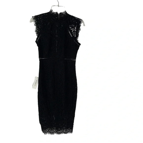 Bardot Lace Panel Midi Dress In Black Size XS NWT - Picture 4 of 15